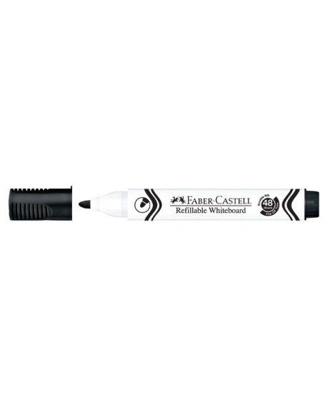 FC254099-12,Marker whiteboard negru w20 Faber-castell - Set 12