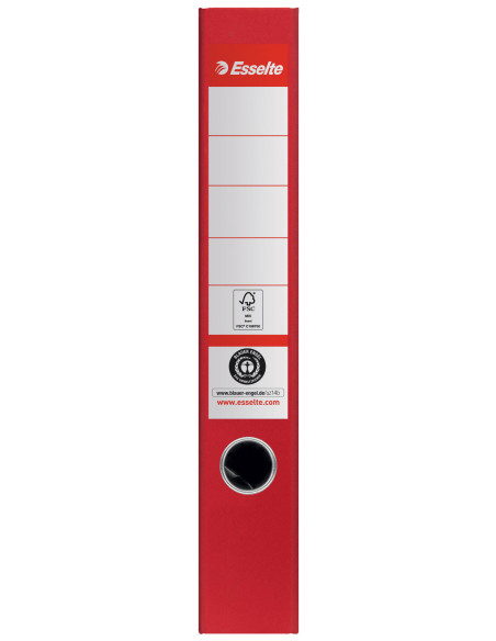 ES627575-10,Biblioraft carton reciclat 5 cm rosu vivida nr1 power fsc Esselte - Set 10