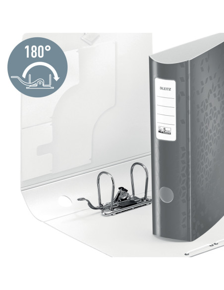 LZ11060026-5,Biblioraft plastifiat 8.2 cm 180 grade rosu active wow Leitz - Set 5