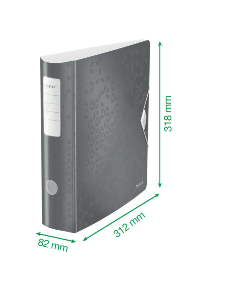 LZ11060026-5,Biblioraft plastifiat 8.2 cm 180 grade rosu active wow Leitz - Set 5