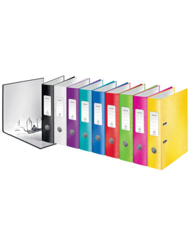 LZ10050026-10,Biblioraft plastifiat 8 cm 180 grade rosu wow Leitz - Set 10