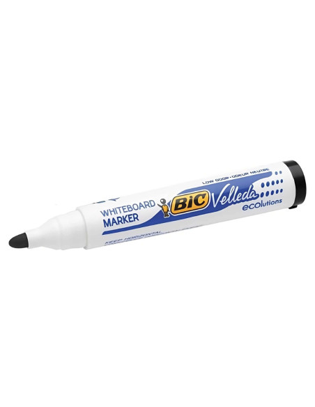 BC525824-12,Marker whiteboard negru velleda 1701 Bic - Set 12