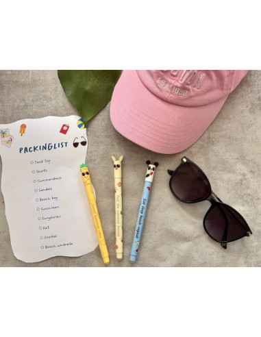 EF560110,Display 36 rollere 0.7 mm albastru erasable summer edition Eberhard faber