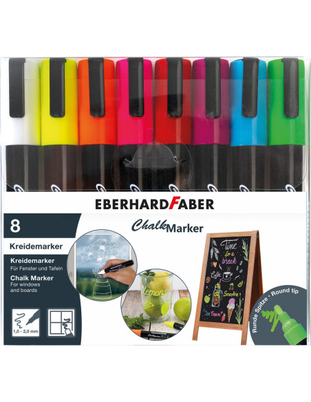 EF558308,Marker creta set 8 bucati Eberhard faber
