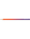 FC118404-12,Creion grafit b triunghiular flow violet-portocaliu Faber-castell - Set 12