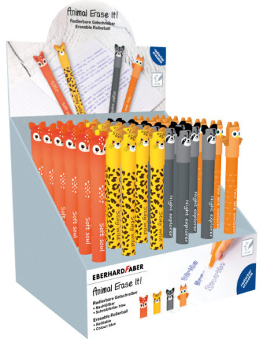 EF560174,Display 36 rollere 0.7 mm albastru erasable ed 2026 Eberhard faber