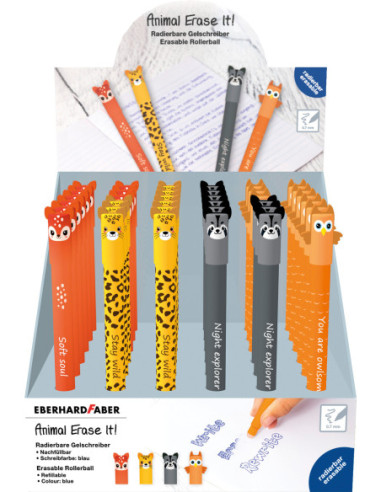 EF560174,Display 36 rollere 0.7 mm albastru erasable ed 2026 Eberhard faber