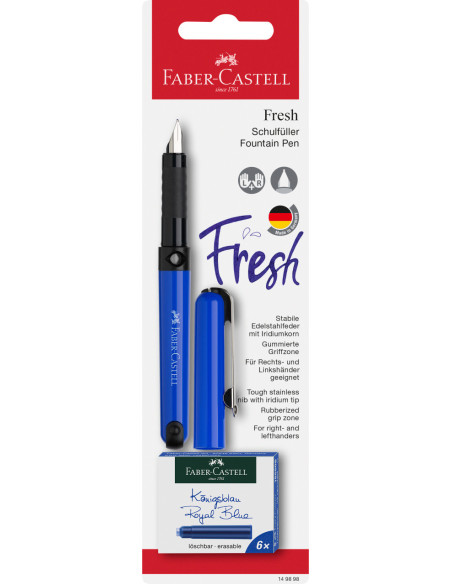 FC149898,Blister stilou scolar vario + 6 cartuse Faber-castell