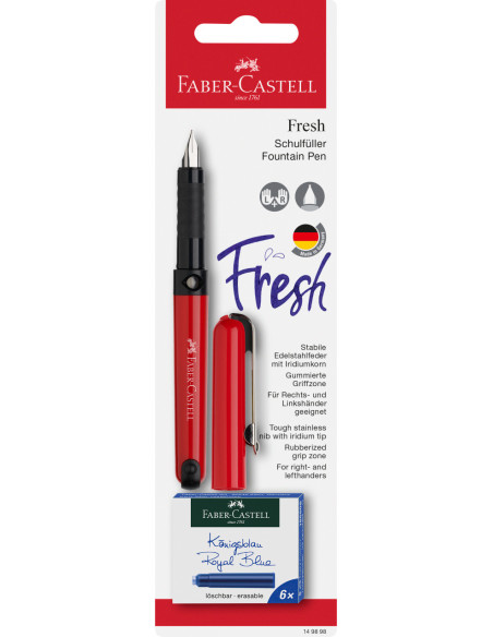 FC149898,Blister stilou scolar vario + 6 cartuse Faber-castell