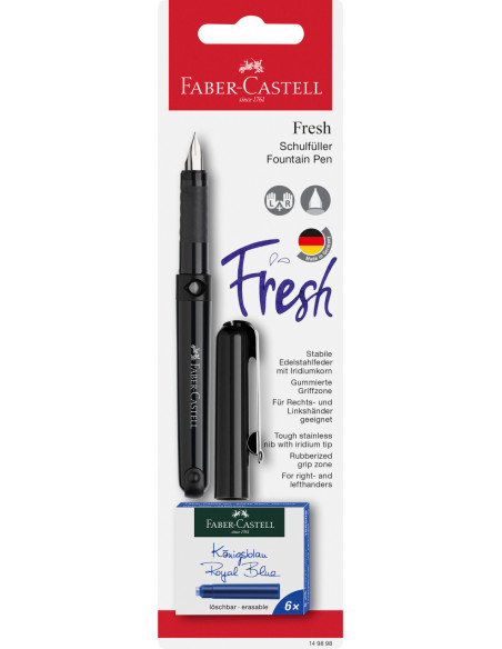 FC149898,Blister stilou scolar vario + 6 cartuse Faber-castell
