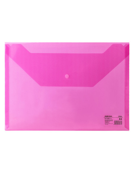 DLEF10442-12,Mapa plastic cu buton a4 rosie Deli - Set 12