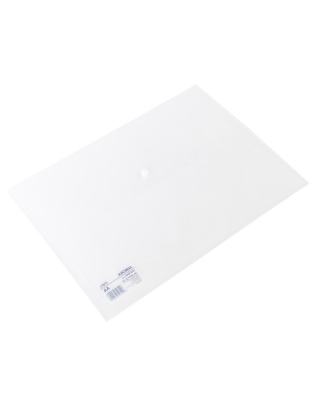 DLEF10412-12,Mapa plastic cu buton a4 transparenta Deli - Set 12