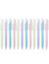 DLEQ03330-12,Pix cu mecanism 0.7mm corp pastel albastru Deli - Set 12