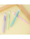 DLEQ03330-12,Pix cu mecanism 0.7mm corp pastel albastru Deli - Set 12