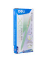 DLEQ03330-12,Pix cu mecanism 0.7mm corp pastel albastru Deli - Set 12