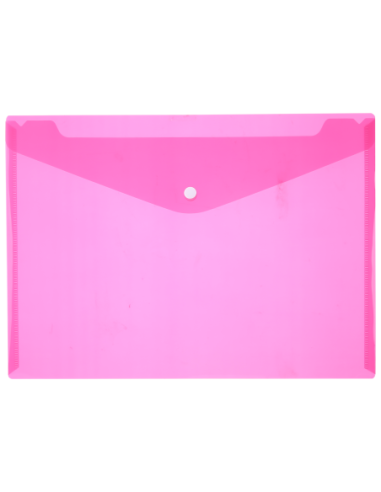 DLE5505R-10,Mapa plastic cu buton a4 rosie Deli - Set 10