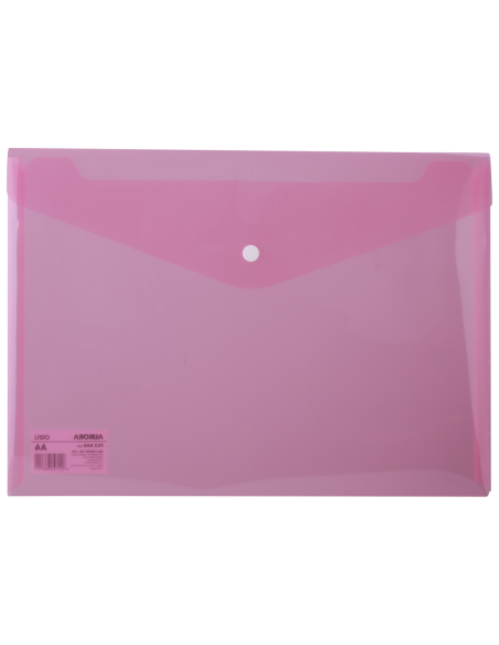 DLE5505R-10,Mapa plastic cu buton a4 rosie Deli - Set 10