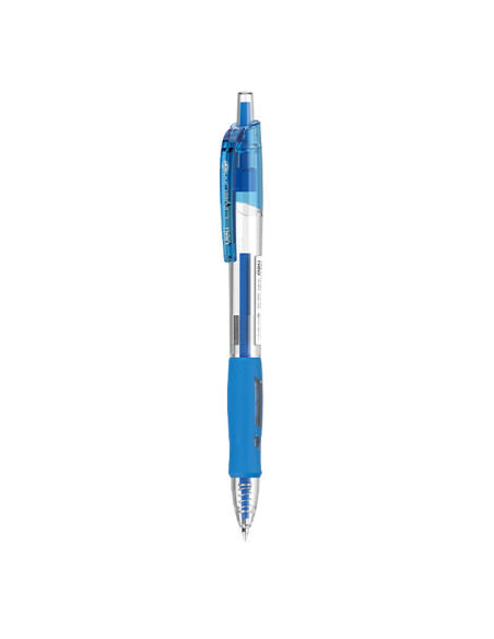 DLEG08BL-12,Pix cu gel si mecanism 0.5mm albastru lineum Deli - Set 12