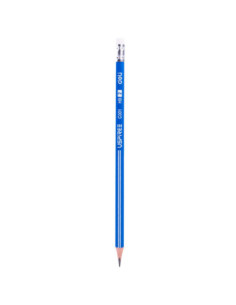 DLEC001HB-12,Creion grafit hb cu guma Deli - Set 12