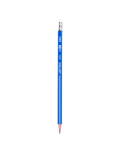 DLEC001HB-12,Creion grafit hb cu guma Deli - Set 12
