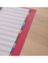 DLE5725A,Separatoare index plastic 1-12 color Deli