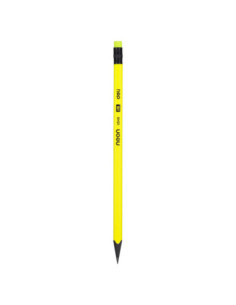 DLEU54600-12,Creion grafit cu guma fara lemn hb neon Deli - Set 12