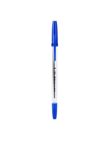 DLEQ6STR-BL-50,Pix unica folosinta 0.7mm transparent albastru Deli - Set 50