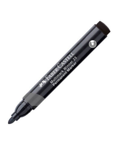 FC453397-12,Marker permanent negru varf rotund multimark winner 23 Faber-castell - Set 12