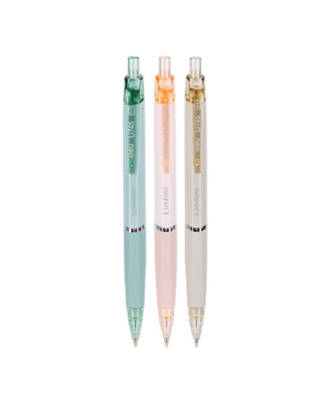 DLEU745-36,Creion mecanic 0.5mm linfini culori macarons Deli - Set 36