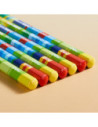 DLEC103-8,Creion colorat multicolor jumbo Deli - Set 8