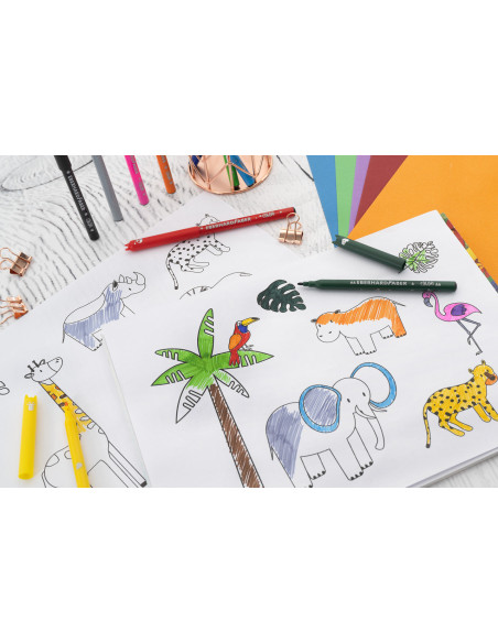 EF551112,Carioci 12 culori animale Eberhard faber