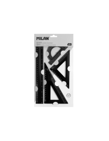359801DWZ,Set geometrie Shadow Negru MILAN