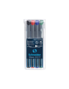 SD-2355,Marker OHP permanent Schneider 222 0.7 mm 4/set