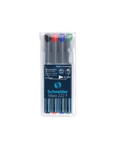 SD-2355,Marker OHP permanent Schneider 222 0.7 mm 4/set