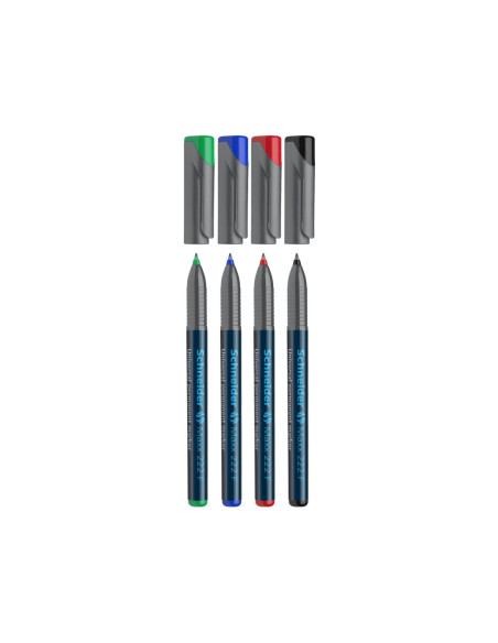 SD-2355,Marker OHP permanent Schneider 222 0.7 mm 4/set