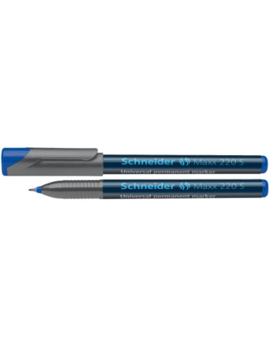 SD-4045/ALBASTRU-10,Marker OHP S fin permanent Schneider 220 0.4 mm ALBASTRU - Set 10