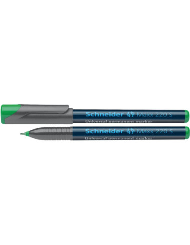 SD-4045/VERDE-10,Marker OHP S fin permanent Schneider 220 0.4 mm VERDE - Set 10