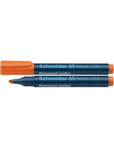 SD-2927/PORTOCALIU-10,Marker permanent varf tesit 1-4 mm Schneider 133 PORTOCALIU - Set 10