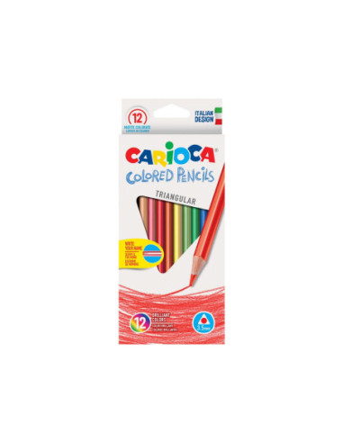 SD-SKR086,Creioane color triunghiulare Carioca 12/set
