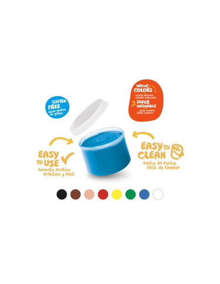 SD-SKP052,Acuarele Baby Finger Paint Carioca 8 x 50 ml