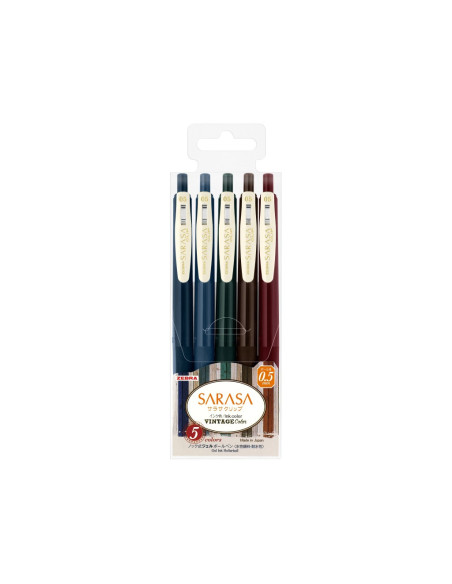 SD-PGE115,Pix cu gel 0.5 mm Zebra Sarasa Clip Gel Vintage 1,5/set 69420