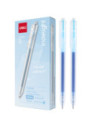 DLEG118-WB-12,Pix cu gel cu mecanism 0.5mm bleu Deli - Set 12