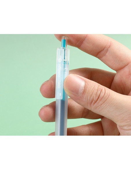 DLEG118-DG-12,Pix cu gel cu mecanism 0.5mm verde inchis Deli - Set 12