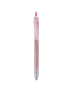 DLEG118-RP-12,Pix cu gel cu mecanism 0.5mm roz-rosu Deli - Set 12