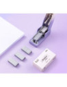 DLENS083AP,Capsator 12 coli 24/6 mini nusign roz Deli
