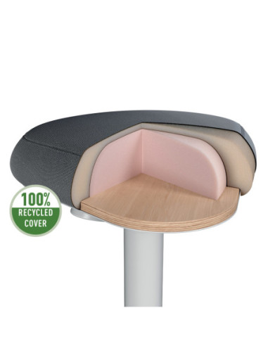 LZ65450085,Scaun ergonomic reglabil 57-82cm gri pastel Leitz