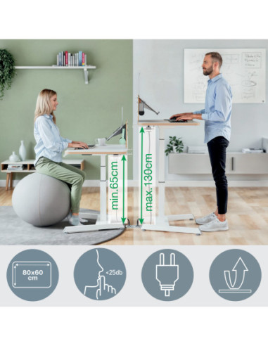 LZ65340001,Birou ergonomic electric ajustabil pe inaltime ergo Leitz
