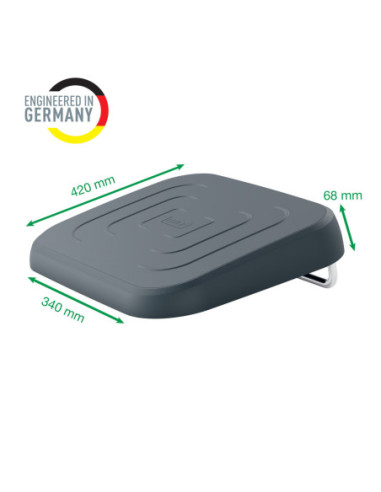 LZ65460089,Suport ergonomic pentru picioare ajustabil gri-carbune ergo Leitz