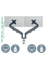 LZ65370089,Suport monitor 2 brate gri carbune Leitz