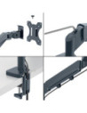 LZ65370089,Suport monitor 2 brate gri carbune Leitz